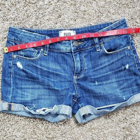 Paige Cuffed Denim Shorts - Picture 3 of 8